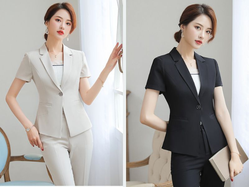 Áo vest tay ngắn 2 khuy