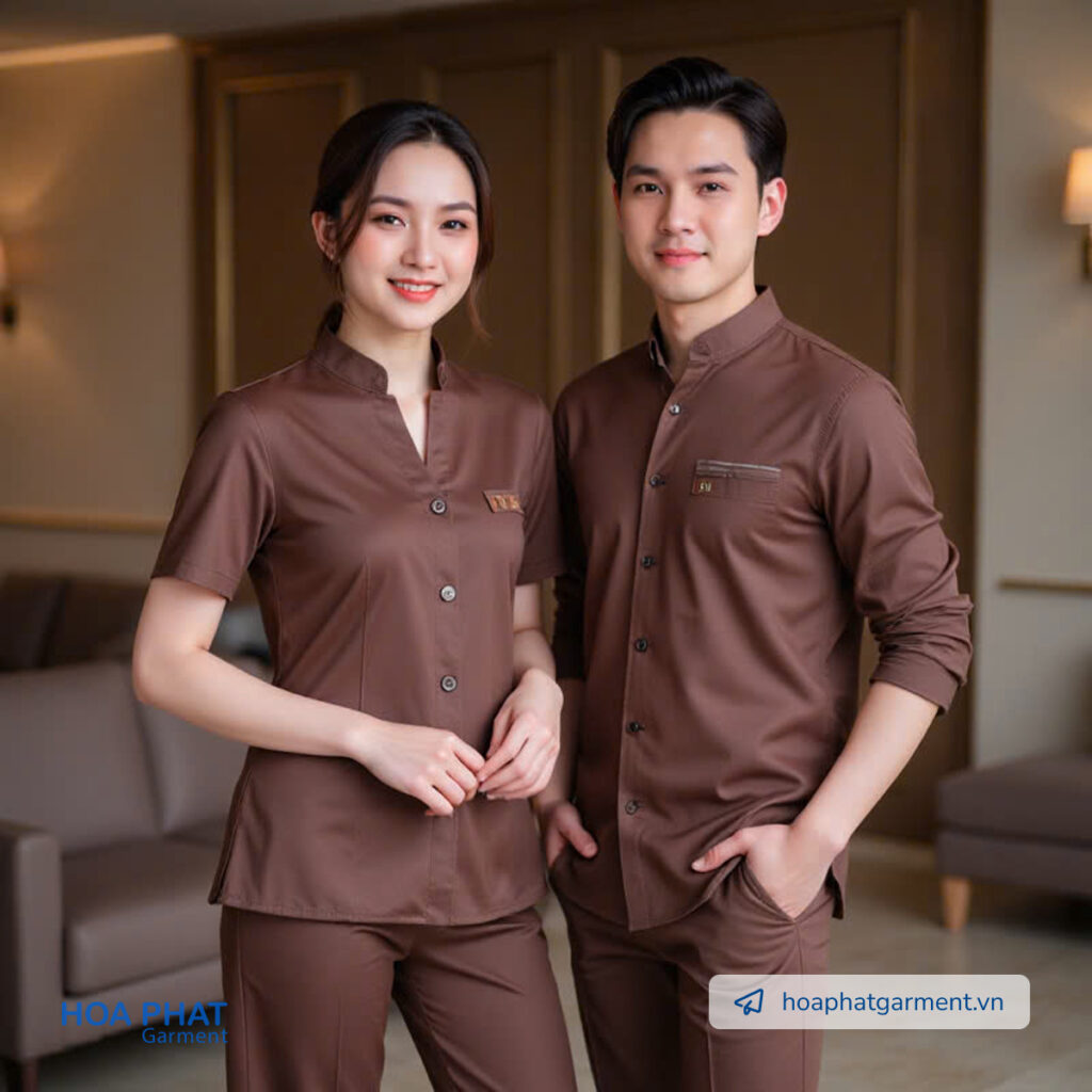 Đồng phục lễ tân spa