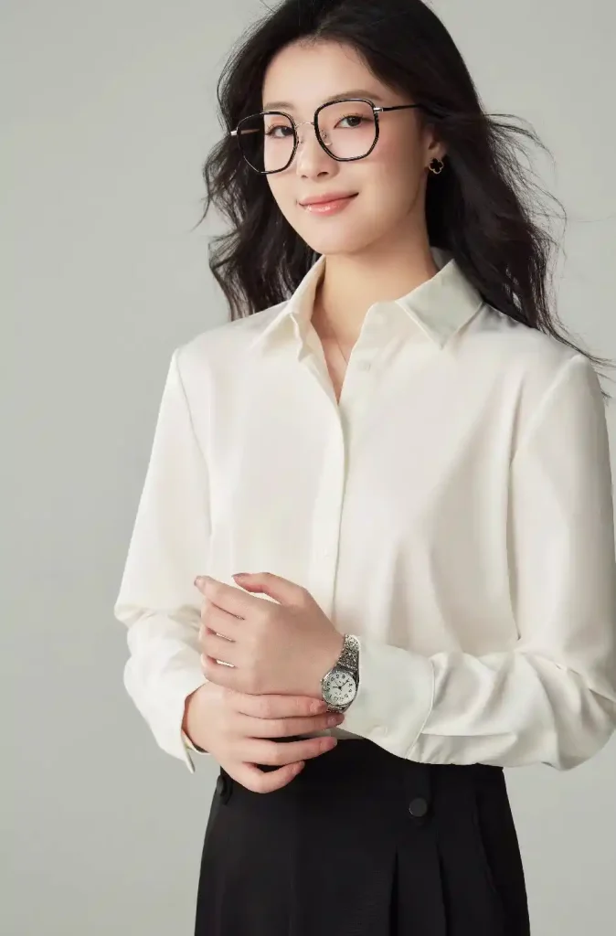 +99 Mẫu áo sơ mi đồng phục đẹp - địa chỉ may giá rẻ tại Tp.HCM 11 Ao so mi dong phuc thoi trang nu