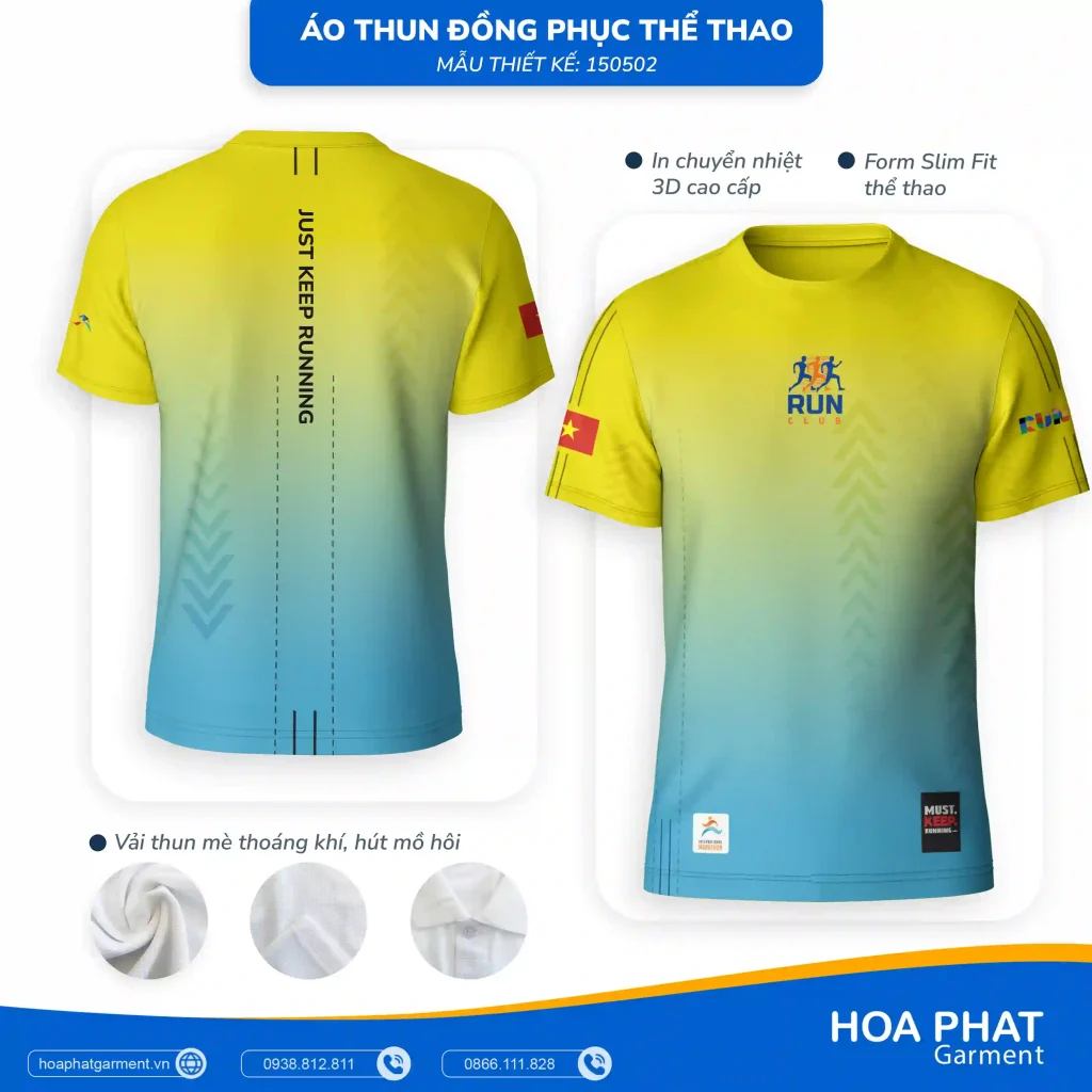 Thiết kế áo thun thể thao đồng phục sự kiện