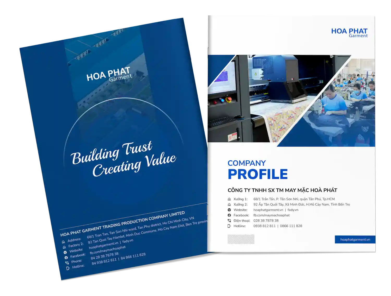 Hồ sơ năng lực công ty may mặc Hoà Phát