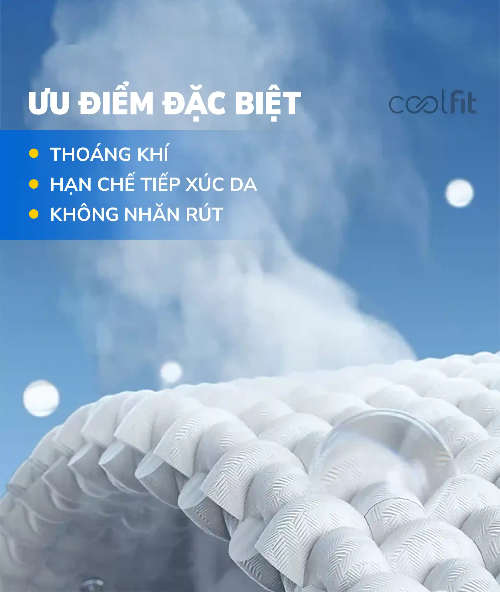 Vải thun coolfit may áo thun đồng phục