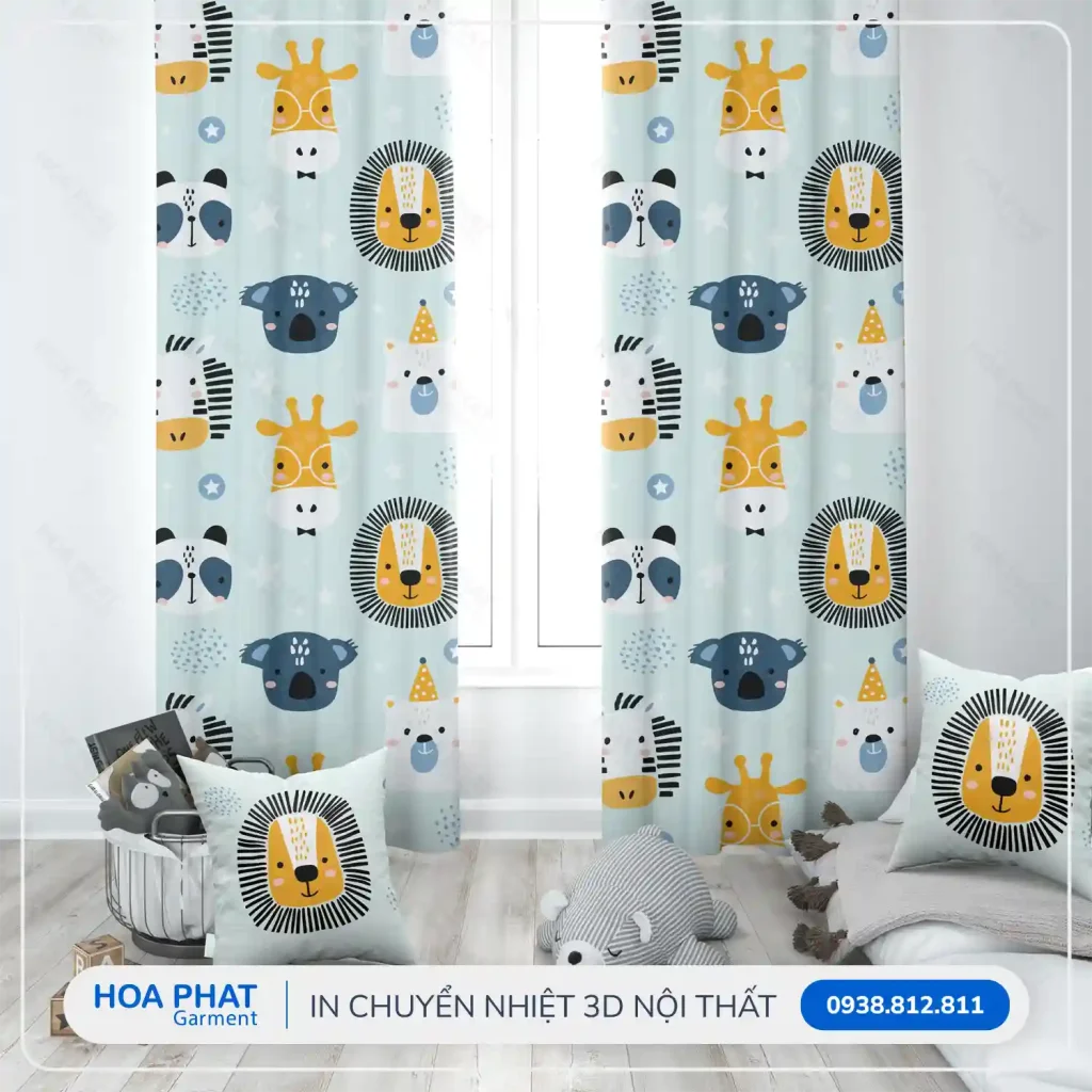 In chuyển nhiệt 3D chăn drap nội thất