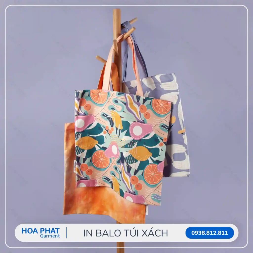In chuyển nhiệt trên balo túi xách đẹp