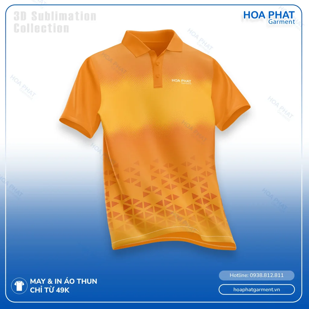 Giải pháp đồng phục doanh nghiệp – Đồng bộ hình ảnh, tối ưu vận hành 13 Thiết kế áo thun đồng phục có cổ màu vàng - HP159