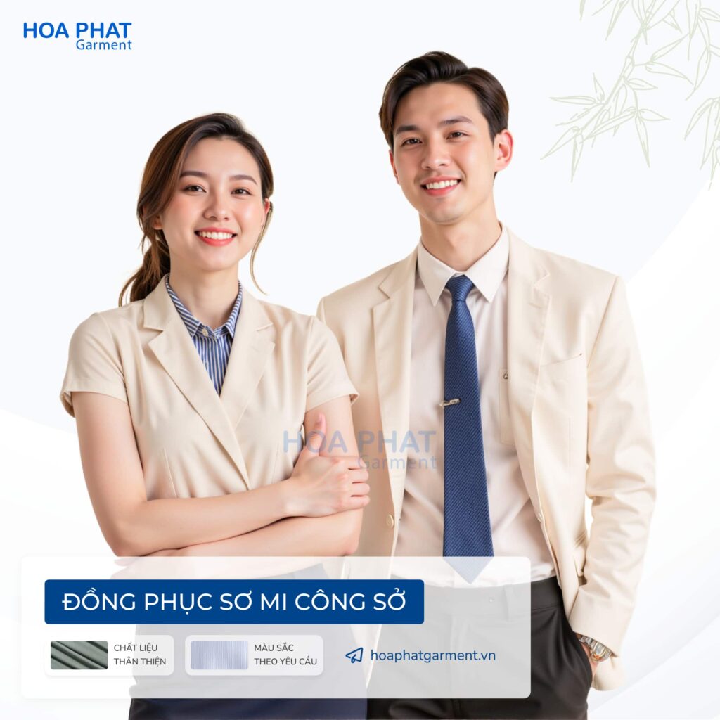 Giải pháp đồng phục doanh nghiệp – Đồng bộ hình ảnh, tối ưu vận hành 20 Áo sơ mi đồng phục công sở dài tay - HP308