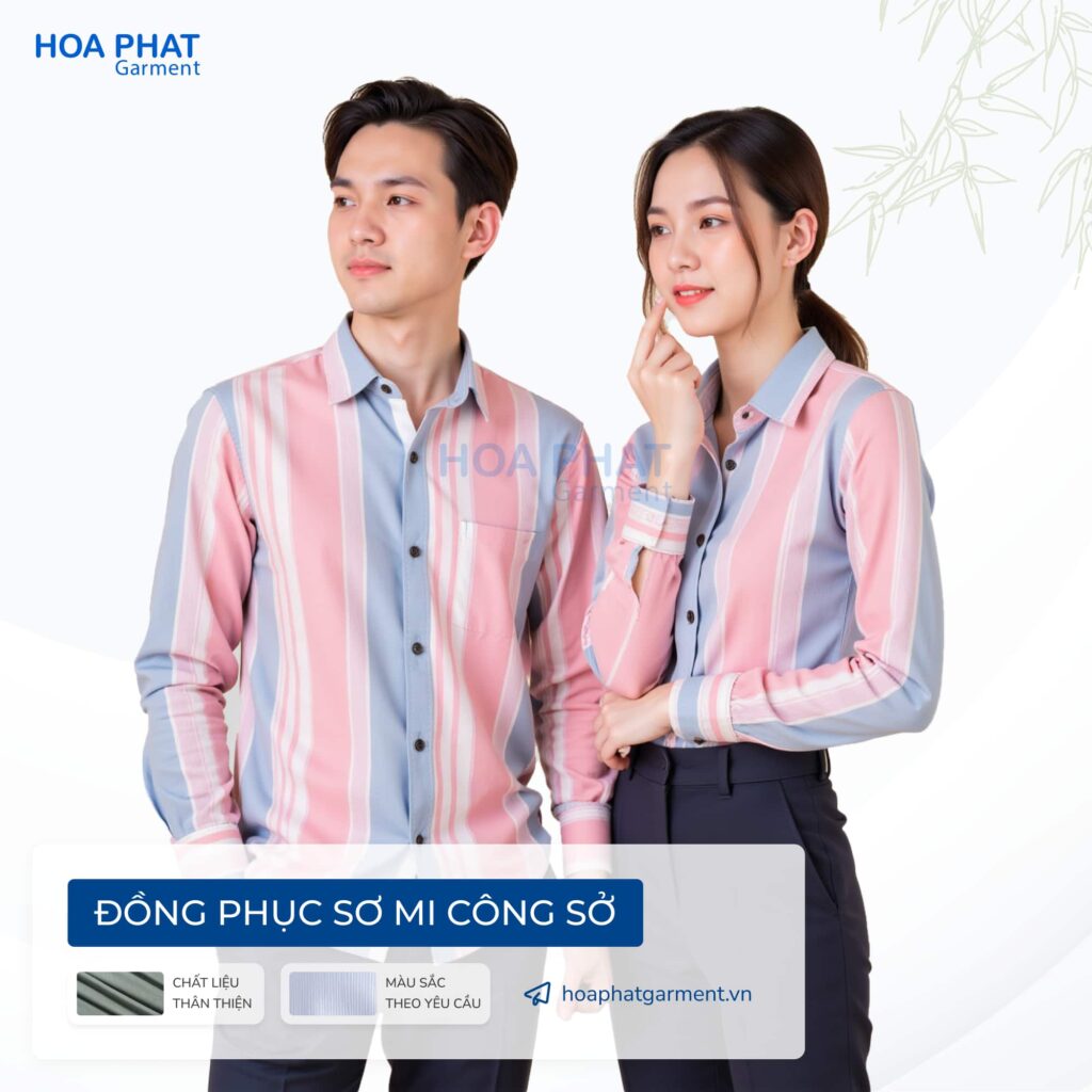 Giải pháp đồng phục doanh nghiệp – Đồng bộ hình ảnh, tối ưu vận hành 17 Áo sơ mi đồng phục công sở dài tay - HP311
