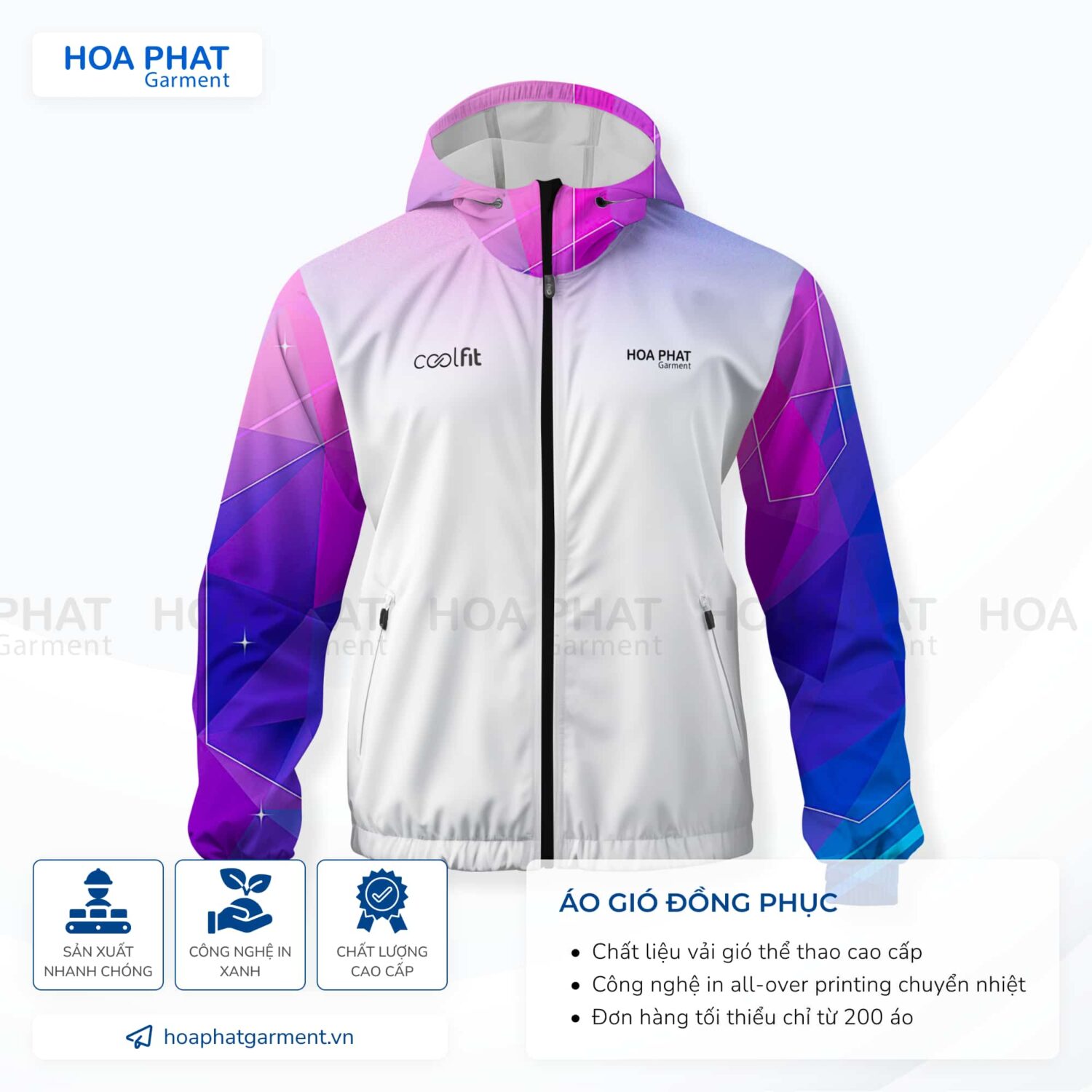 Áo gió đồng phục thể thao - HP103