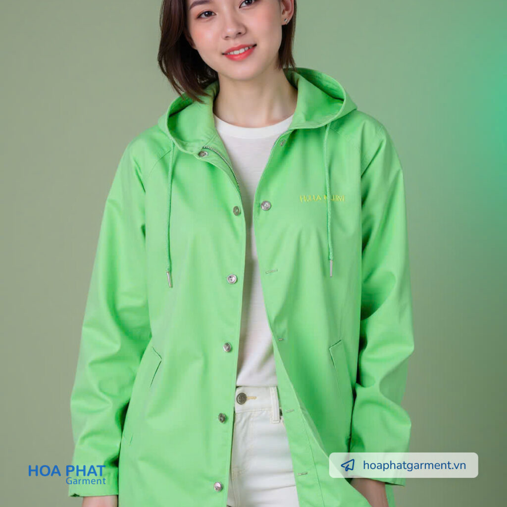 Áo đồng phục màu xanh lá tươi 