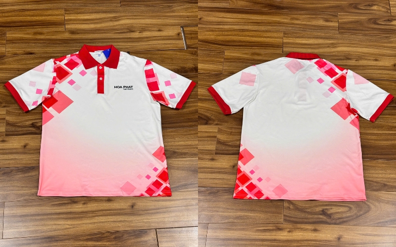 Xưởng may áo đồng phục team building doanh nghiệp đẹp và chất lượng 10 áo polo in chuyển nhiệt