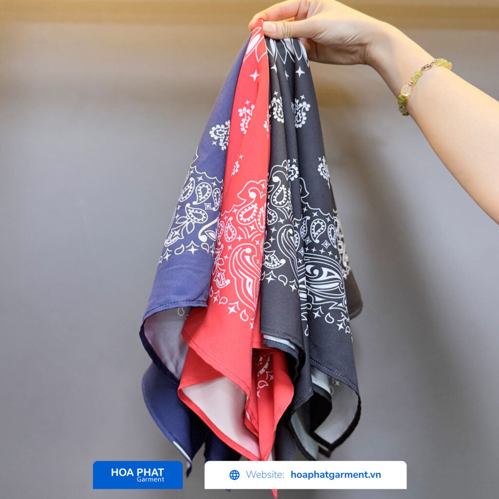 xưởng may khăn lụa satin uy tín