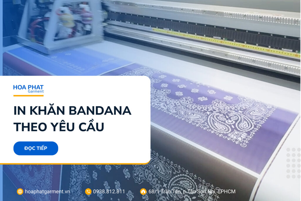 in khăn bandana theo yêu cầu