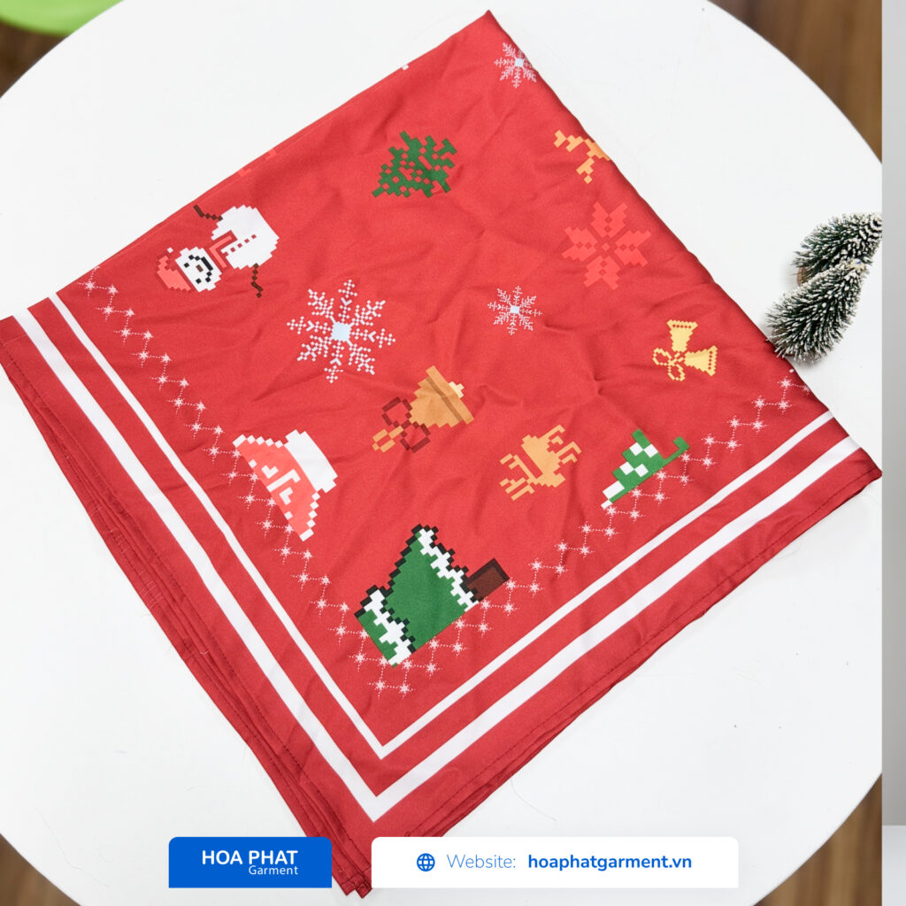 khăn bandana họa tiết giáng sinh