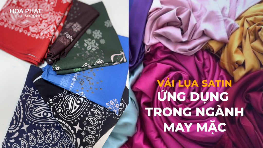 vải lụa satin và ứng dụng