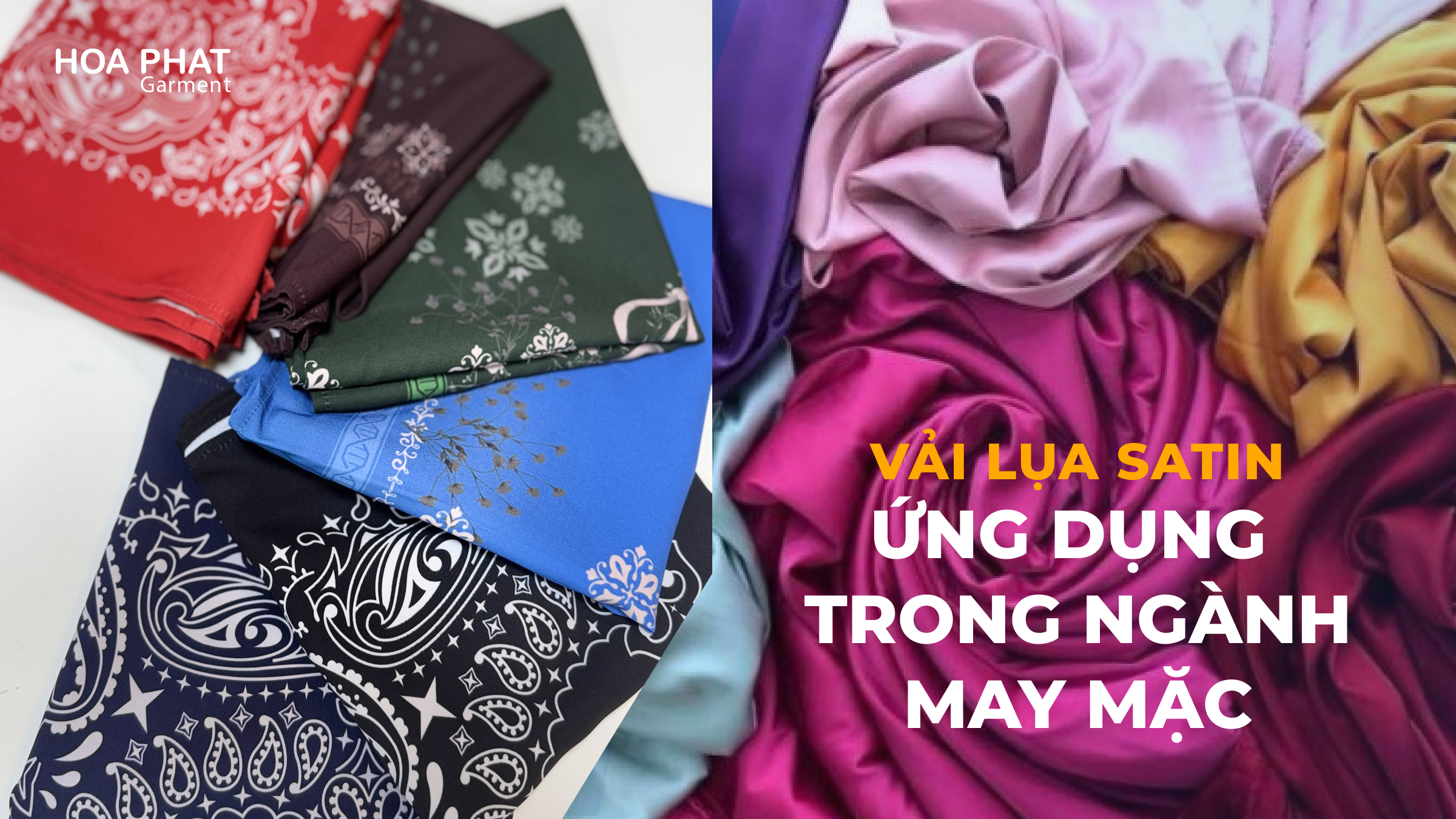 vải lụa satin và ứng dụng