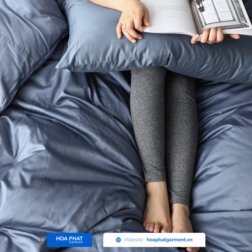 vải lụa satin làm chăn ga gối