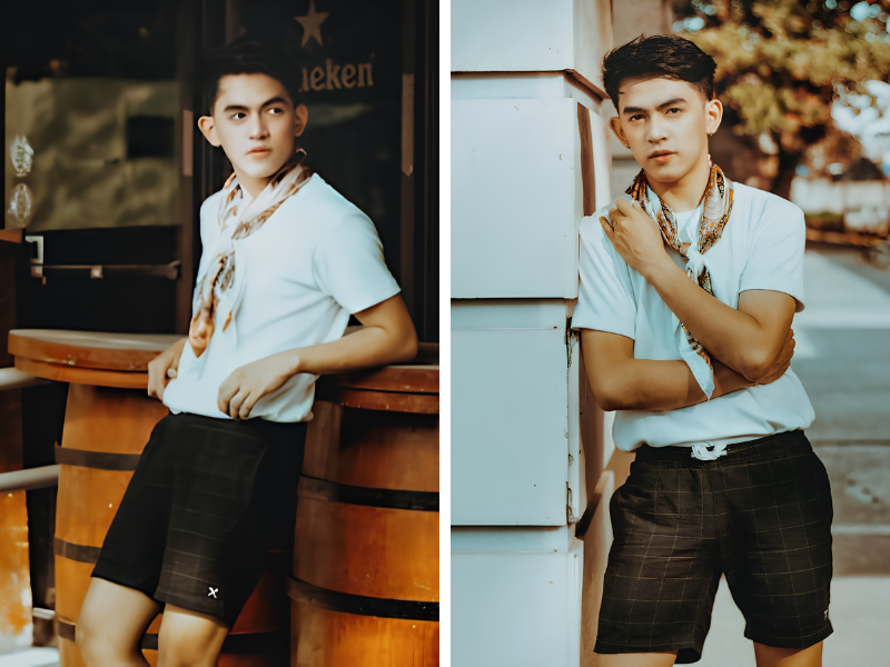 Phối khăn Bandana nam sao cho đẹp mà không bị “Lố” 3 Bandana nam theo phong cách hàn quốc