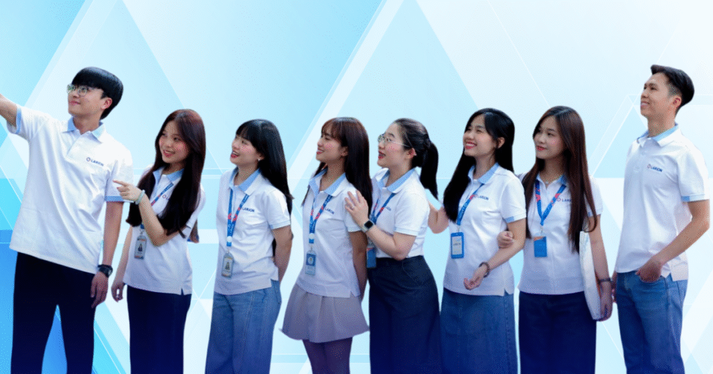 Dự án may đồng phục công ty công nghệ LARION | Hoa Phat Garment 4 Hoa Phat Garment dong hanh cung larion