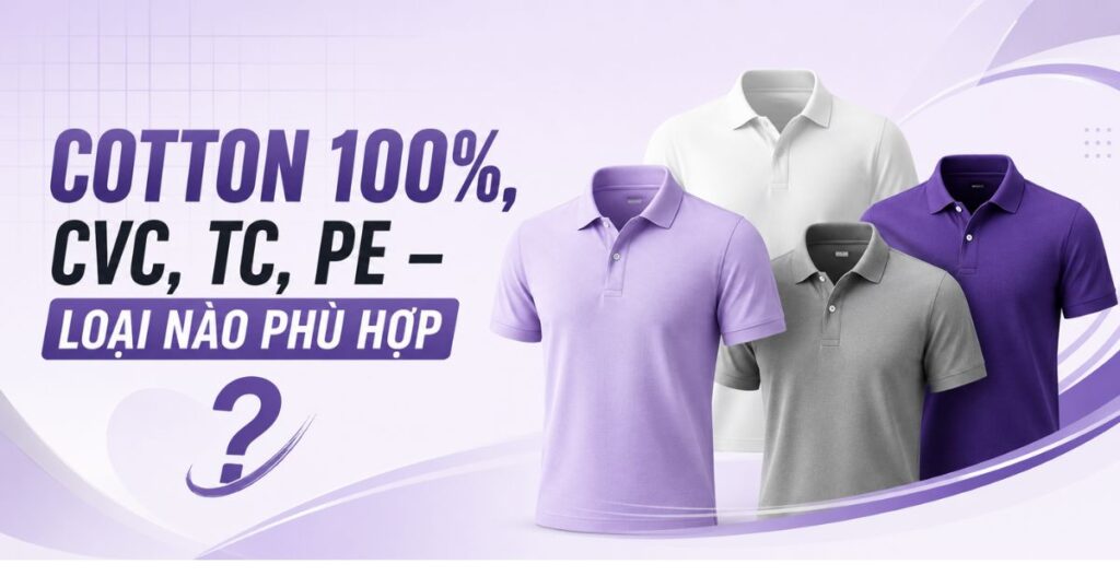 Cotton 100%, CVC, TC, PE – loại nào phù hợp để may áo thun đồng phục? 1 Chất liệu vải may áo thun đồng phục