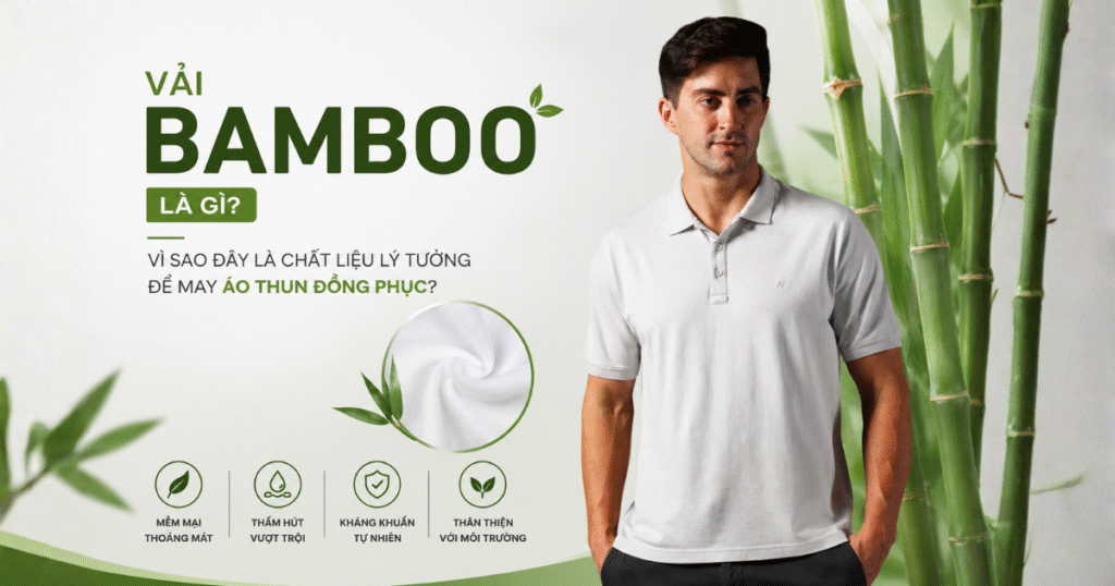 Vải Bamboo là gì? Vì sao đây là chất liệu lý tưởng để may áo thun đồng phục? 1 vải bamboo chất liệu lý tưởng may đồng phục