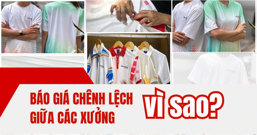 Vì sao báo giá may áo thun đồng phục giữa các xưởng lại chênh lệch? 1 vì sao báo giá của các xưởng may khác nhau?