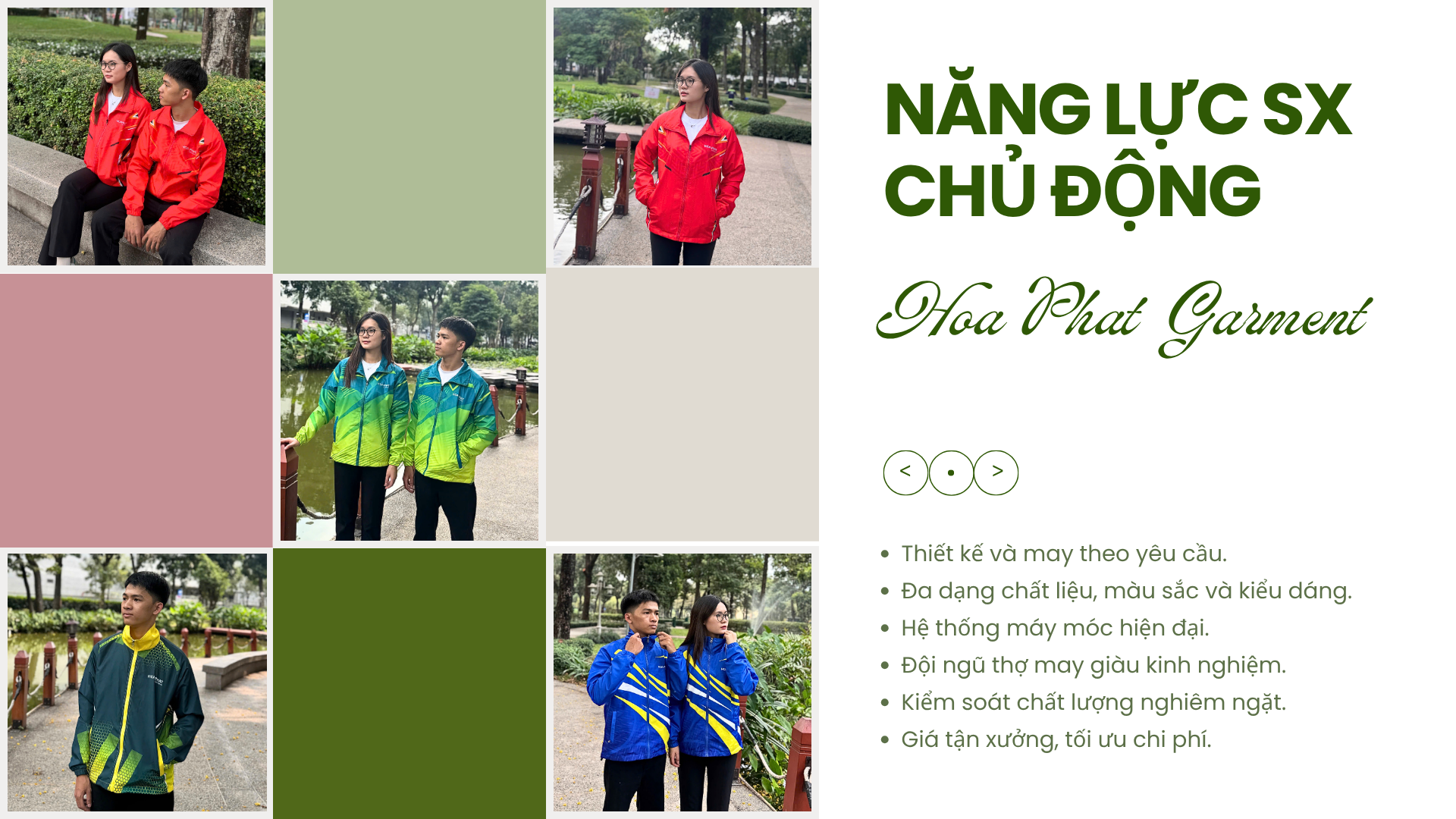 Xưởng may áo khoác giá rẻ theo yêu cầu- Chất lượng cao, giá tận xưởng 2 Năng lực sản xuất chủ động