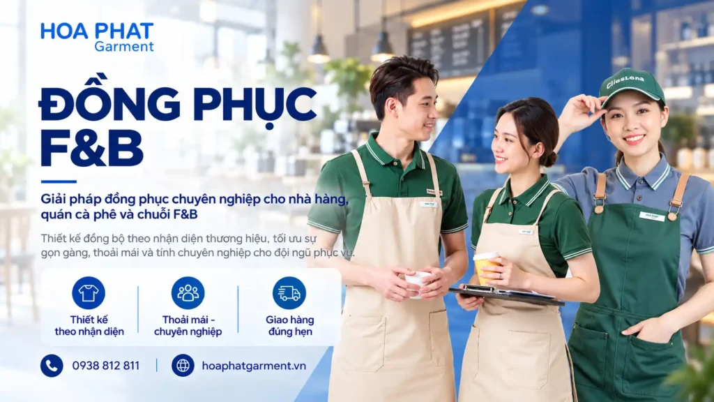Giải pháp đồng phục F&B – Đồng bộ thương hiệu, nâng tầm trải nghiệm 1 Dong Phuc FB Chuyen Nghiep