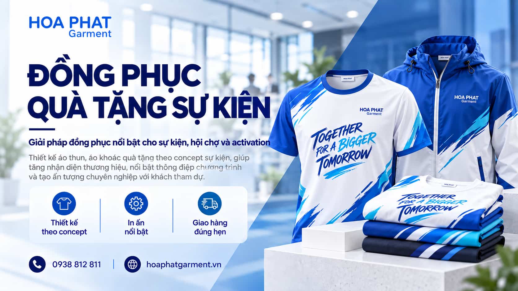 Giải pháp đồng phục quà tặng sự kiện – Đồng bộ thương hiệu, tối ưu triển khai 11 Giải pháp đồng phục và quà tặng sự kiện doanh nghiệp Hoa Phat Garment