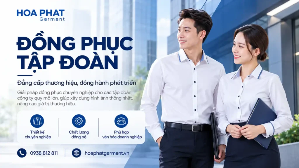Giải pháp đồng phục tập đoàn – Đồng bộ thương hiệu, quản lý cung ứng tập trung 1 Dong Phuc Tap Doan Hoa Phat Garment