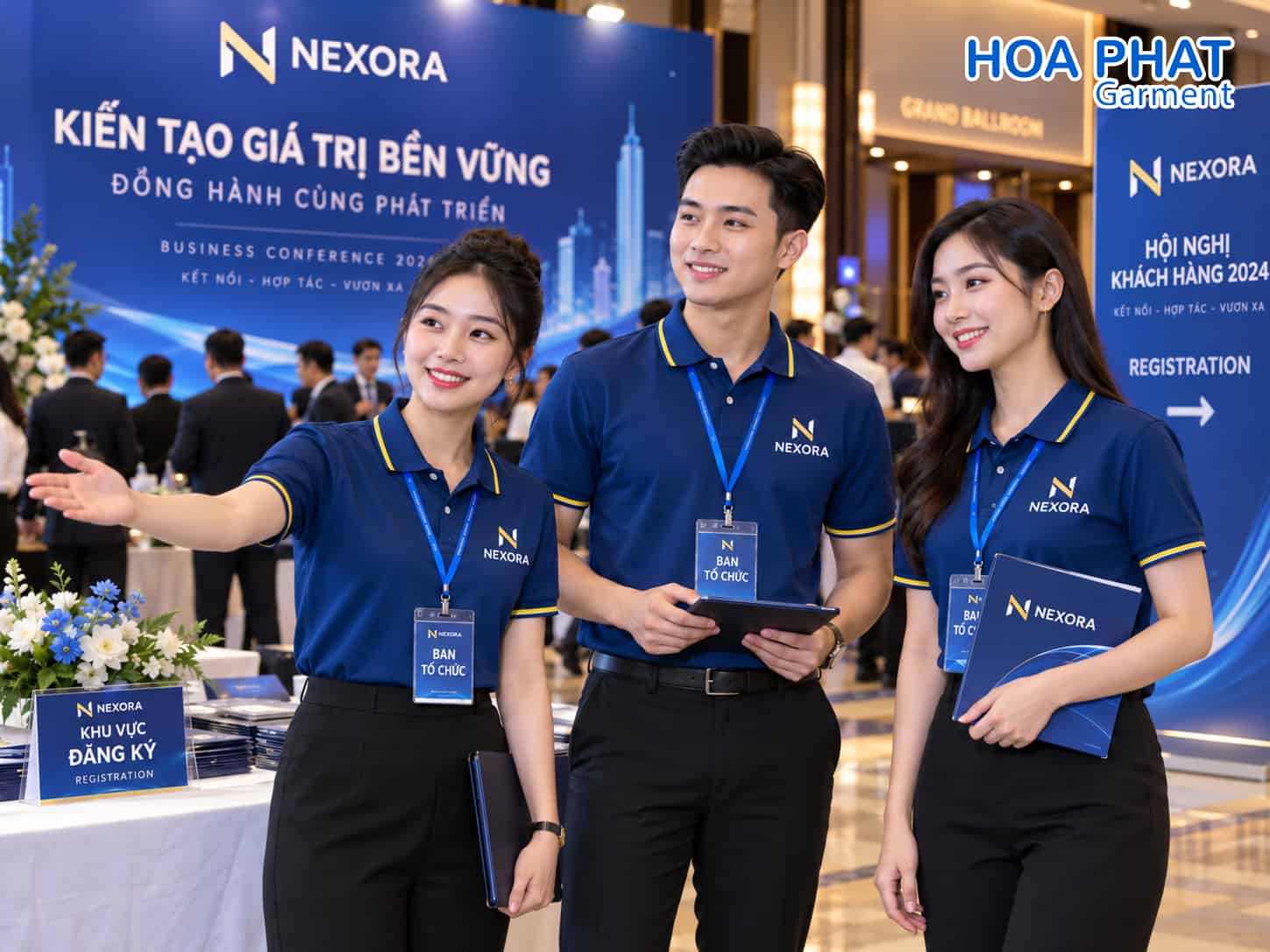 Giải pháp đồng phục quà tặng sự kiện – Đồng bộ thương hiệu, tối ưu triển khai 3 Dong phuc su kien doanh nghiep