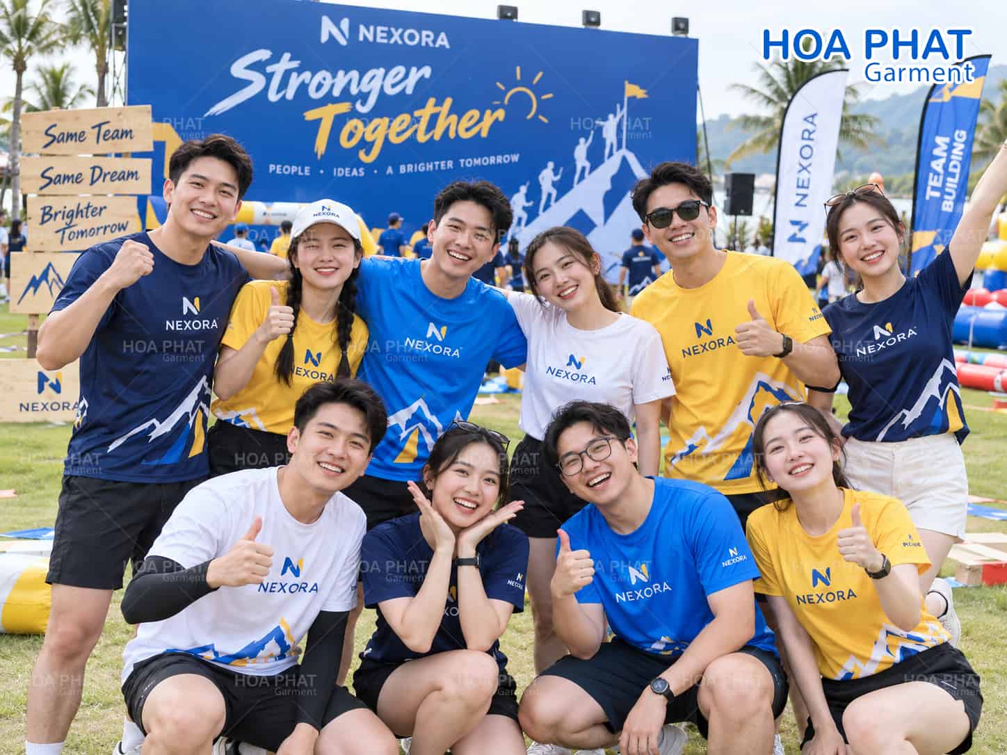 Giải pháp đồng phục quà tặng sự kiện – Đồng bộ thương hiệu, tối ưu triển khai 4 Dong phuc teambuilding