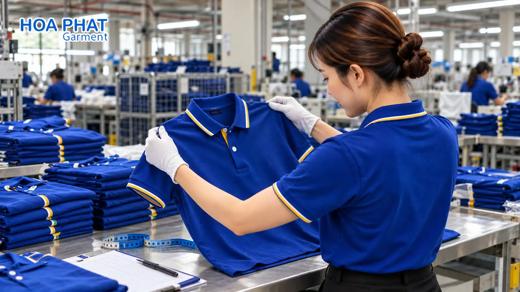 Giải pháp đồng phục doanh nghiệp FDI – Đồng bộ tiêu chuẩn, tối ưu cung ứng 6 Quy trinh san xuat ao thun dong phuc 1
