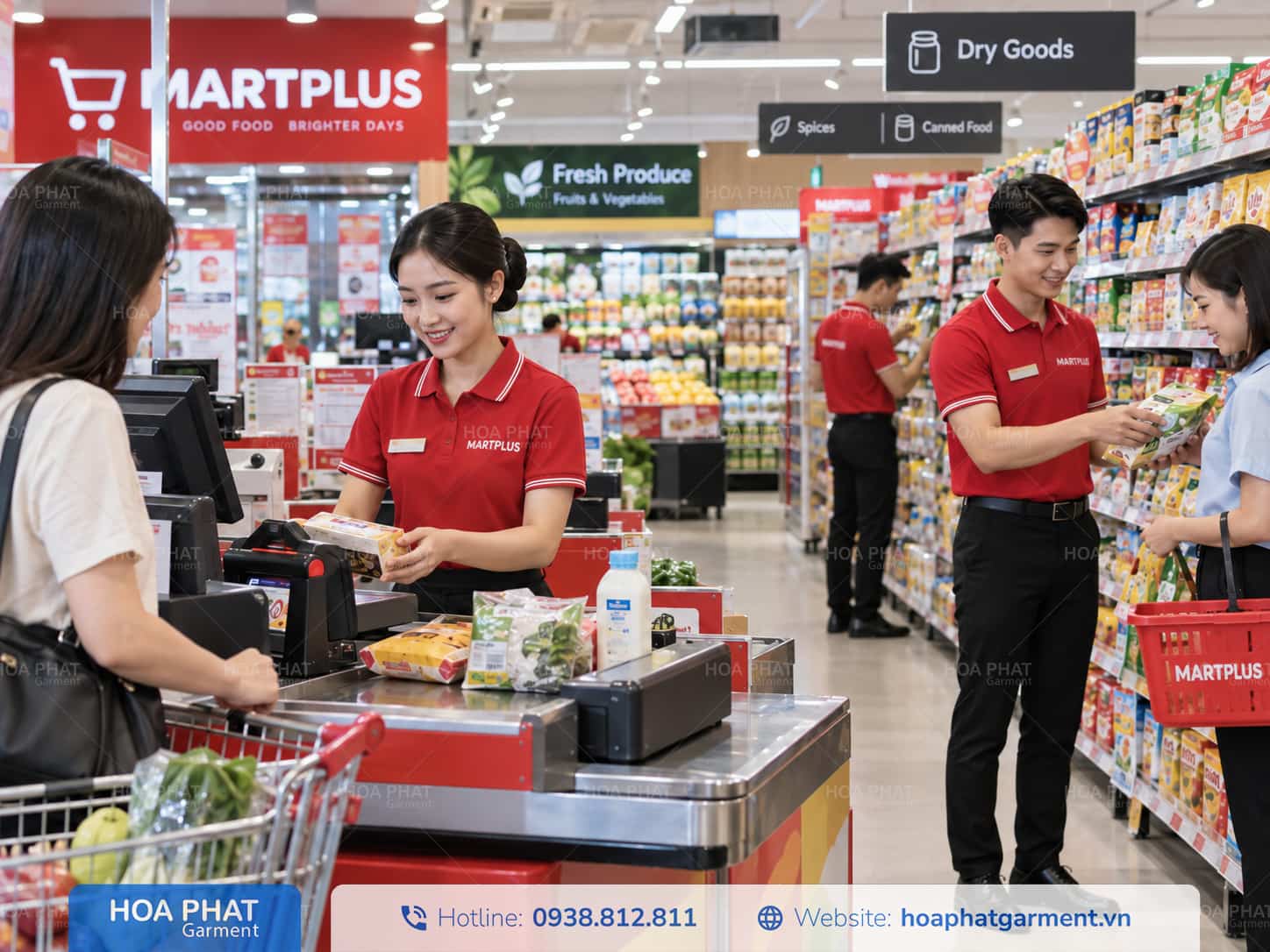 Giải pháp đồng phục chuỗi bán lẻ – Đồng bộ điểm bán, linh hoạt cung ứng 3 San xuat dong phuc sieu thi